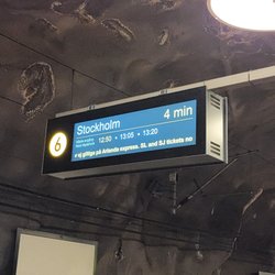 Arlanda South Station - If you miss a train...the next one isn't far behind!