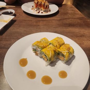 Niya Sushi - Ducks roll (top) Mango Tango (bottom) - Sushi Bars Near Me - Huntington Beach, California