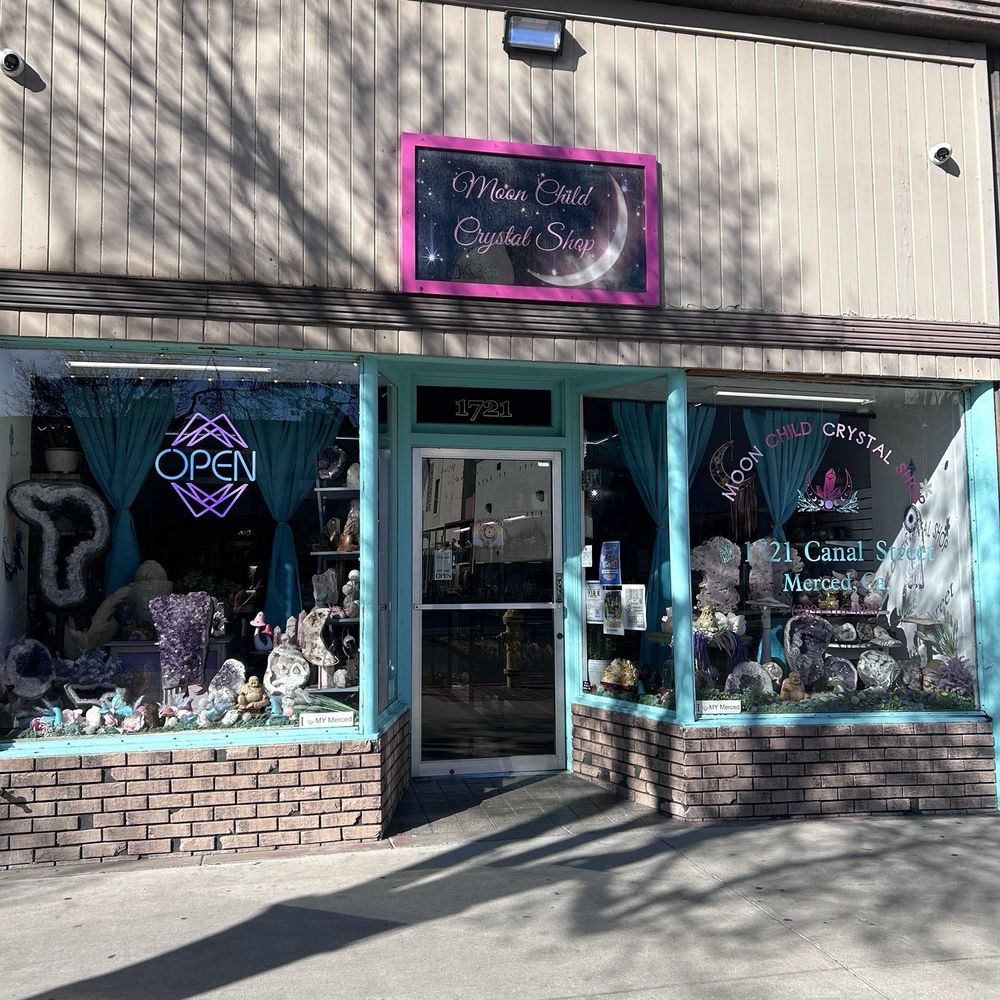 Moon Child Crystal Shop - Storefront - Spiritual Shop Near Me - Merced, California Moon Child Crystal Shop - Storefront - Spiritual Shop Near Me - Merced, California