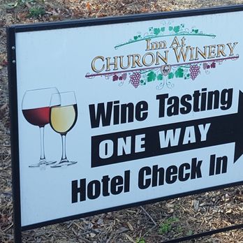 Inn At Churon Winery - Churon Winery Direction Sign - Hotels Near Me - Temecula, California