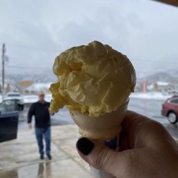 Ice cream on a winter's day Ice cream on a winter's day