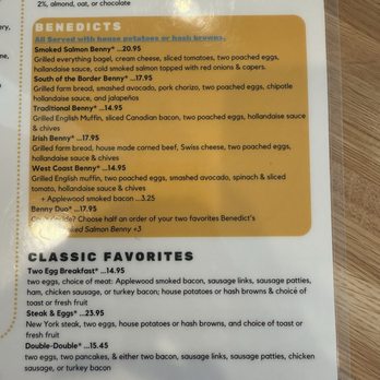 Whidbey's A Daytime Eatery - Menu - Breakfast & Brunch Near Me - Enterprise, Nevada