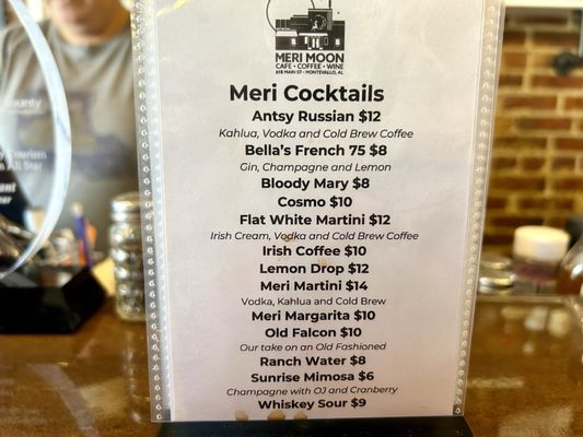 Menu photo 1 Meri Moon Montevallo, AL