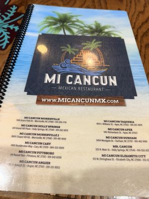 Menu photo 1 Mi Cancun Apex, NC