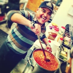 Board & Brew - San Clemente - Angel making today's soup
