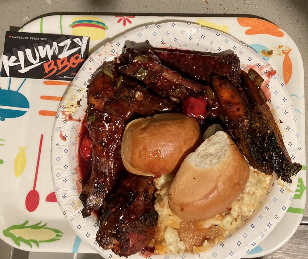 Food from Klumzy BBQ
