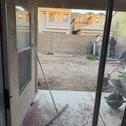 This is a before shot which really doesn't show how awful the backyard was before. Rock and lots of debris. This is a before shot which really doesn't show how awful the backyard was before. Rock and lots of debris.