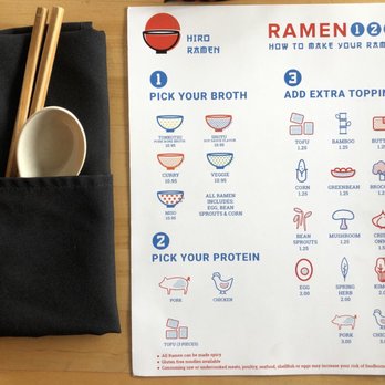 Hiro Ramen - Menu - Ramen Near Me - Ashland, Oregon