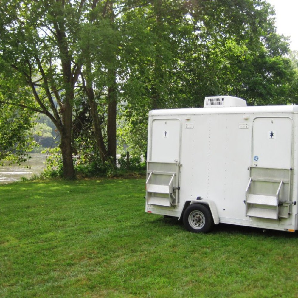 Cooke Rentals - Guests were impressed by the porta potty trailers! - Party Equipment Rentals Near Me