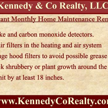Kennedy and Co Realty - Maintenance reminders - Real Estate Services Near Me - Keller, Texas Kennedy and Co Realty - Maintenance reminders - Real Estate Services Near Me - Keller, Texas