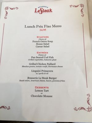 Menu photo 2 Brasserie Le Steak Larchmont, NY Menu photo 2 Brasserie Le Steak Larchmont, NY