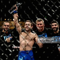 Fifty/50 Martial Arts Academy - Coach Ryan Hall winning the TUF 22 Finale in Las Vegas on Dec 11, 2015.