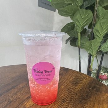 The Baking Room - shirley temple with strawberry boba - Macarons Near Me - Clinton Township, Michigan The Baking Room - shirley temple with strawberry boba - Macarons Near Me - Clinton Township, Michigan