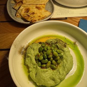 Saltwater Coastal Grill - Edamame Hummus, delish. - Mediterranean Near Me - Rosemont, Illinois