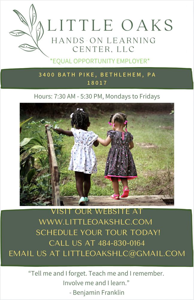 Little Oaks Hands-On Learning Center - childcare center in Bethlehem, PA