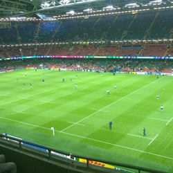 Cardiff Rugby Football Club - Pohled na rugbyové hřiště je vždycky bezva :)