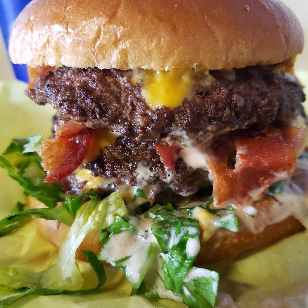 Scoopers - Al Burger with added 2x bacon and 1x mushrooms. Simply the best. - Burgers Near Me - Reno, Nevada