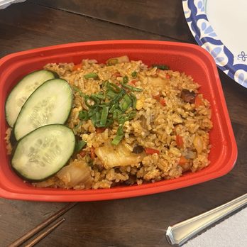 Bonchon Colorado Springs - Cross Peak View - Pork belly Fried Rice - really good!! Lots of flavor - Chicken Wings Near Me - Colorado Springs, Colorado