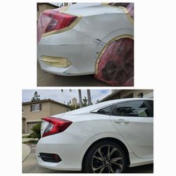 Precision Mobile Dent Scratch & Bumper Repair - Honda civic scratch and dent repair.