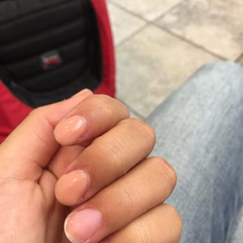 SaLounge Nail & Spa - Nails after two days of gel polish. - Nail Salons Near Me - Miami, Florida SaLounge Nail & Spa - Nails after two days of gel polish. - Nail Salons Near Me - Miami, Florida