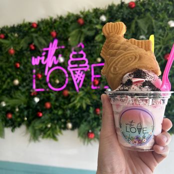 With Love, - Nutella taiyaki with peppermint ice cream - Ice Cream & Frozen Yogurt Near Me - San Gabriel, California