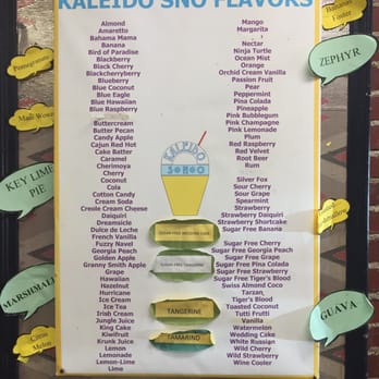 Kaleido Sno - This is the menu I got to choose from- so many choices! - Cajun/Creole Near Me - Rome, Georgia Kaleido Sno - This is the menu I got to choose from- so many choices! - Cajun/Creole Near Me - Rome, Georgia