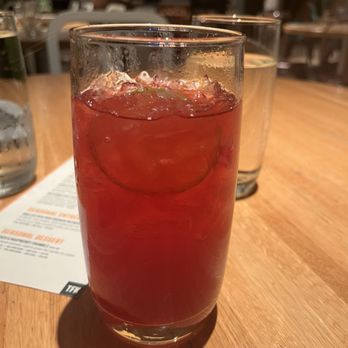 True Food Kitchen - Sparkling prickly pear - Vegetarian Near Me - Pasadena, California True Food Kitchen - Sparkling prickly pear - Vegetarian Near Me - Pasadena, California