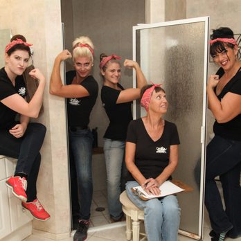 Charlie's Angels Plumbing - a group of women in a bathroom - Plumbing Near Me Charlie's Angels Plumbing - a group of women in a bathroom - Plumbing Near Me