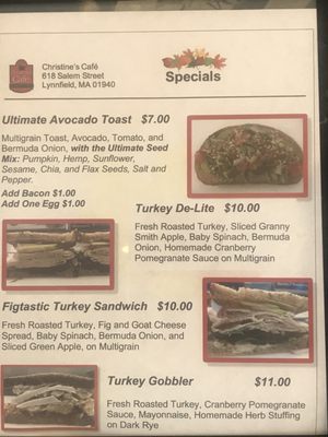 Menu photo 3 Christine's Cafe & Confections Lynnfield, MA