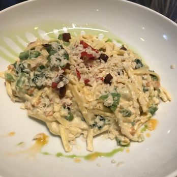 Naïve - Spring pea Alfredo .  A very rich Alfredo sauce, but great texture and flavor with what's mixed in. - New American Near Me - Louisville, Kentucky