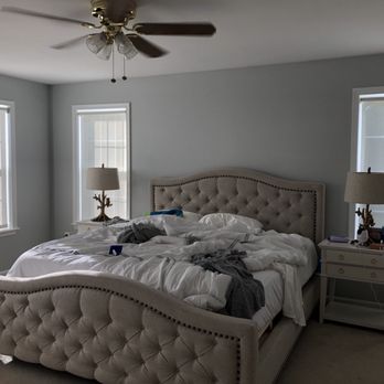 PRO Painting & Wallpapering - Master bedroom-soft gray with white trim. - Painters Near Me - Arlington, Virginia