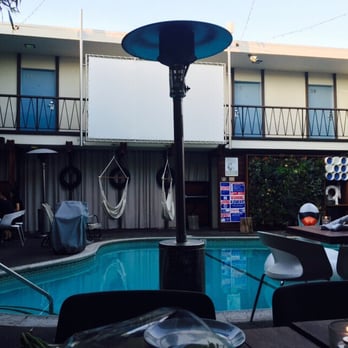The Pearl Hotel - View of screen from table - San Diego, CA