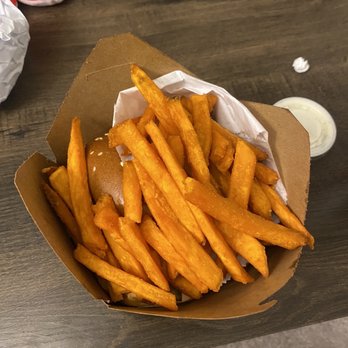 A+ Burger - A Burger and fry sweet potato - Burgers Near Me - Oakland, California A+ Burger - A Burger and fry sweet potato - Burgers Near Me - Oakland, California