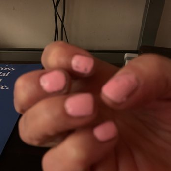 Nails Lamour - Just done this morning so thick chipped and smeared . Terrible manicure my second bad one there. - Nail Salons Near Me - Davie, Florida Nails Lamour - Just done this morning so thick chipped and smeared . Terrible manicure my second bad one there. - Nail Salons Near Me - Davie, Florida