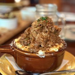 Mac and cheese with pulled pork Mac and cheese with pulled pork