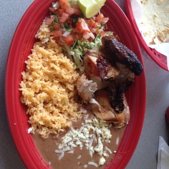 Los Izotes Mexican Restaurant - Amazing roast chicken, beans, rice and spicy pico all ready to be rolled up in a handmade corn tortilla. - Mexican Near Me - Lenoir, North Carolina