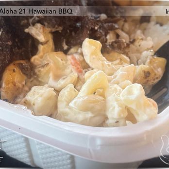 Aloha 21 Hawaiian BBQ - Mac salad - Hawaiian Near Me - Irvine, California Aloha 21 Hawaiian BBQ - Mac salad - Hawaiian Near Me - Irvine, California