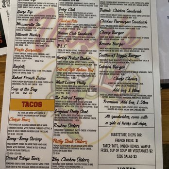 Vivio's II Food & Spirits - Menu - Sports Bars Near Me - Warren, Michigan