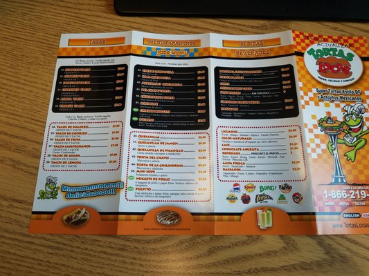 Menu photo 6 La Tortuga Everett, WA
