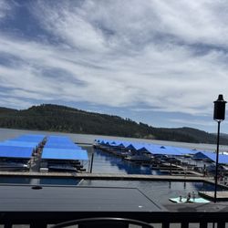 The Flip Flop Grill - Lake Couer d' Alene from the deck of The Flip Flop Grill.