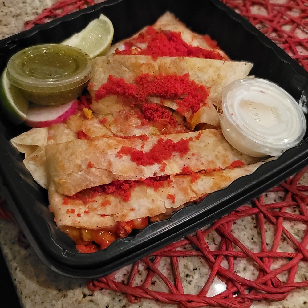 Fatima’s Grill - Hot Cheetos Chicken Quesadilla - Mediterranean Near Me - Long Beach, California