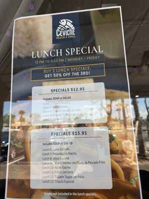 Menu photo 1 Ceviche Beach & Grill Greenacres, FL