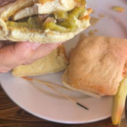 Inside of the Chicken Diablo sandwich, so delicious ! Inside of the Chicken Diablo sandwich, so delicious !