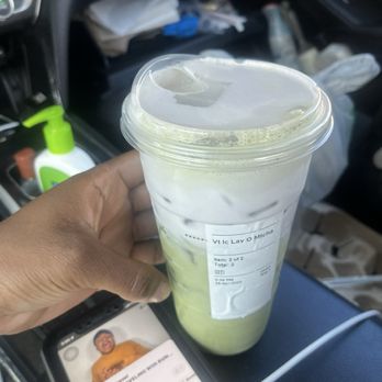 Starbucks - Grande lavender matcha with oat milk - Coffee & Tea Near Me - Charlotte, North Carolina