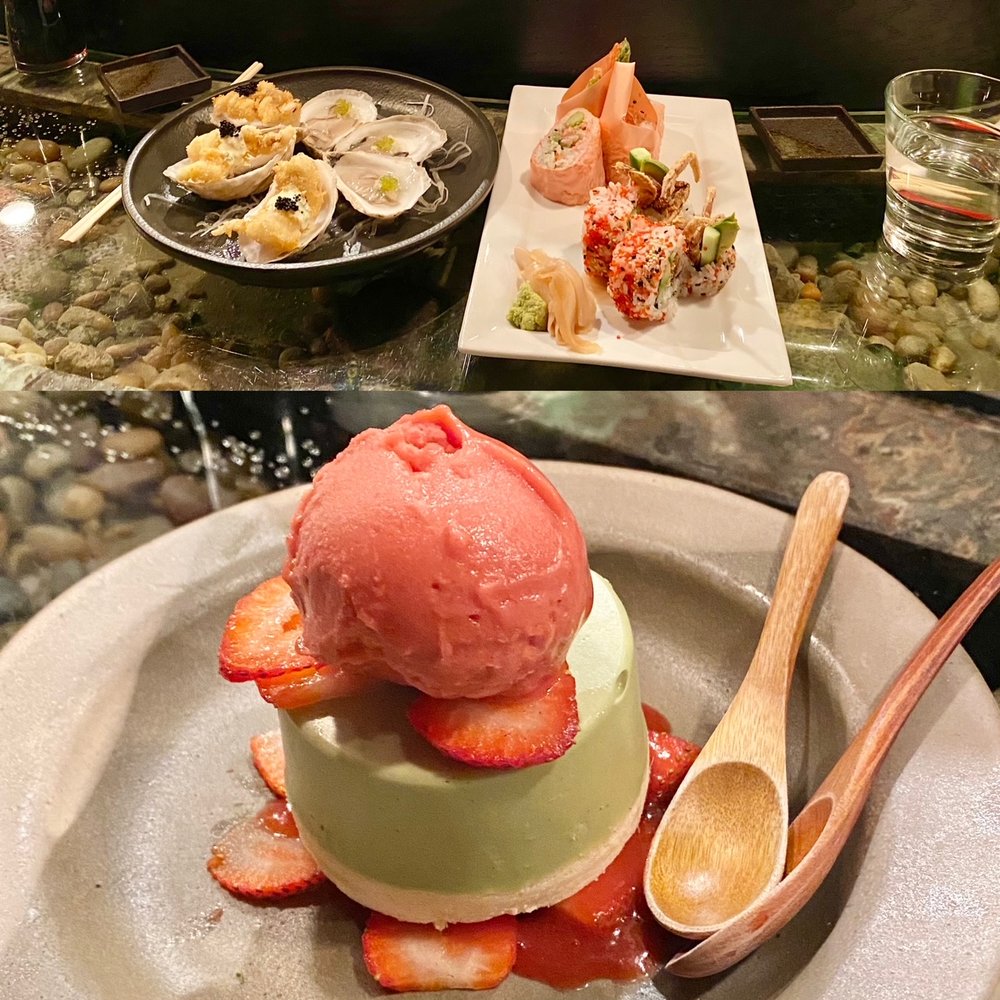 Ginko Restaurant - oysters + shrimp tempura roll + soft shell crab roll - Japanese Near Me - Cleveland, Ohio Ginko Restaurant - oysters + shrimp tempura roll + soft shell crab roll - Japanese Near Me - Cleveland, Ohio