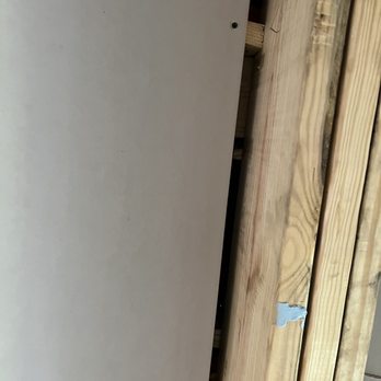 R&A Drywall & Paint - There is a 2 in gap between the drywall and the studs. There is no way to fix this but they refused to do this properly. - Drywall Installation & Repair Near Me R&A Drywall & Paint - There is a 2 in gap between the drywall and the studs. There is no way to fix this but they refused to do this properly. - Drywall Installation & Repair Near Me