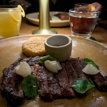Verse - Wagyu Ribeye: Cipollini onions, Yucca Frita, Bardelaise - Seafood Near Me - Toluca Lake, California Verse - Wagyu Ribeye: Cipollini onions, Yucca Frita, Bardelaise - Seafood Near Me - Toluca Lake, California