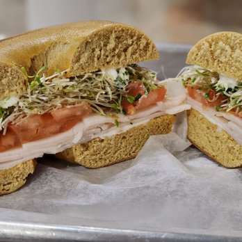 Bagelry & Brew - pumpkin bagel,simply turkey - Pizza Near Me - La Verne, California