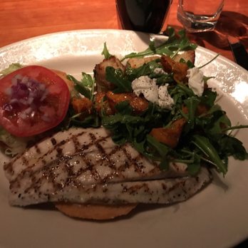Third and Hollywood - Fish sandwich with arugula salad - New American Near Me - Columbus, Ohio Third and Hollywood - Fish sandwich with arugula salad - New American Near Me - Columbus, Ohio