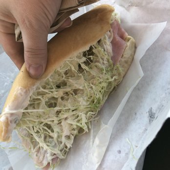Jerseys Giant Subs - Made perfect! Picture isn't so great because we were in the vehicle. - Sandwiches Near Me - Lancaster, South Carolina Jerseys Giant Subs - Made perfect! Picture isn't so great because we were in the vehicle. - Sandwiches Near Me - Lancaster, South Carolina
